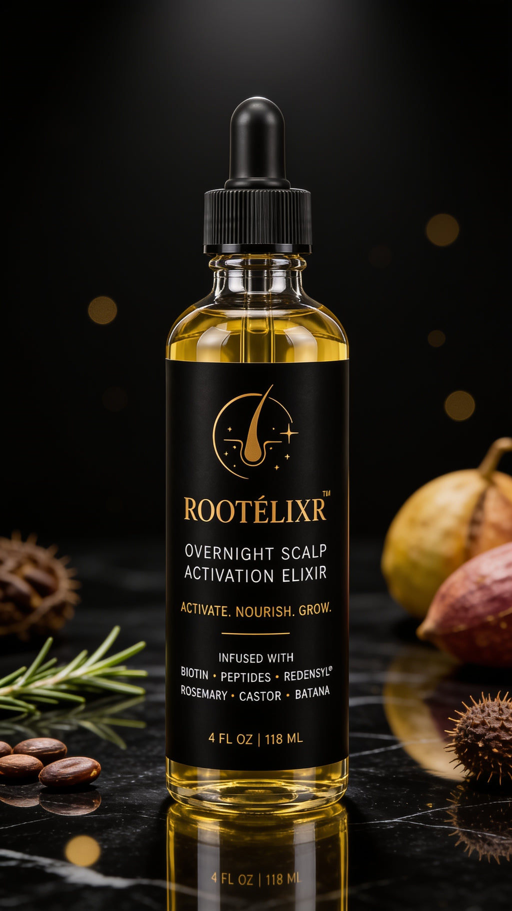 Rootelixr Hair oil/Glass Bottle