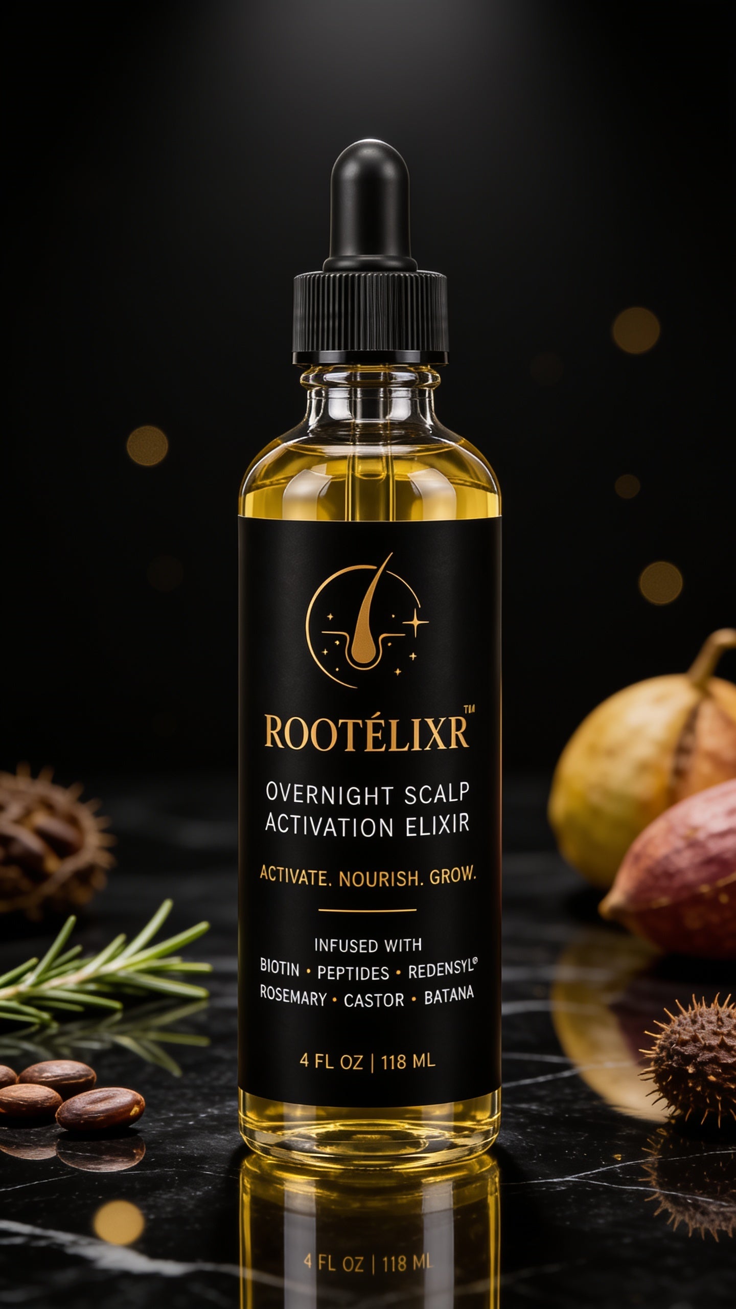 Rootelixr Hair oil/Glass Bottle