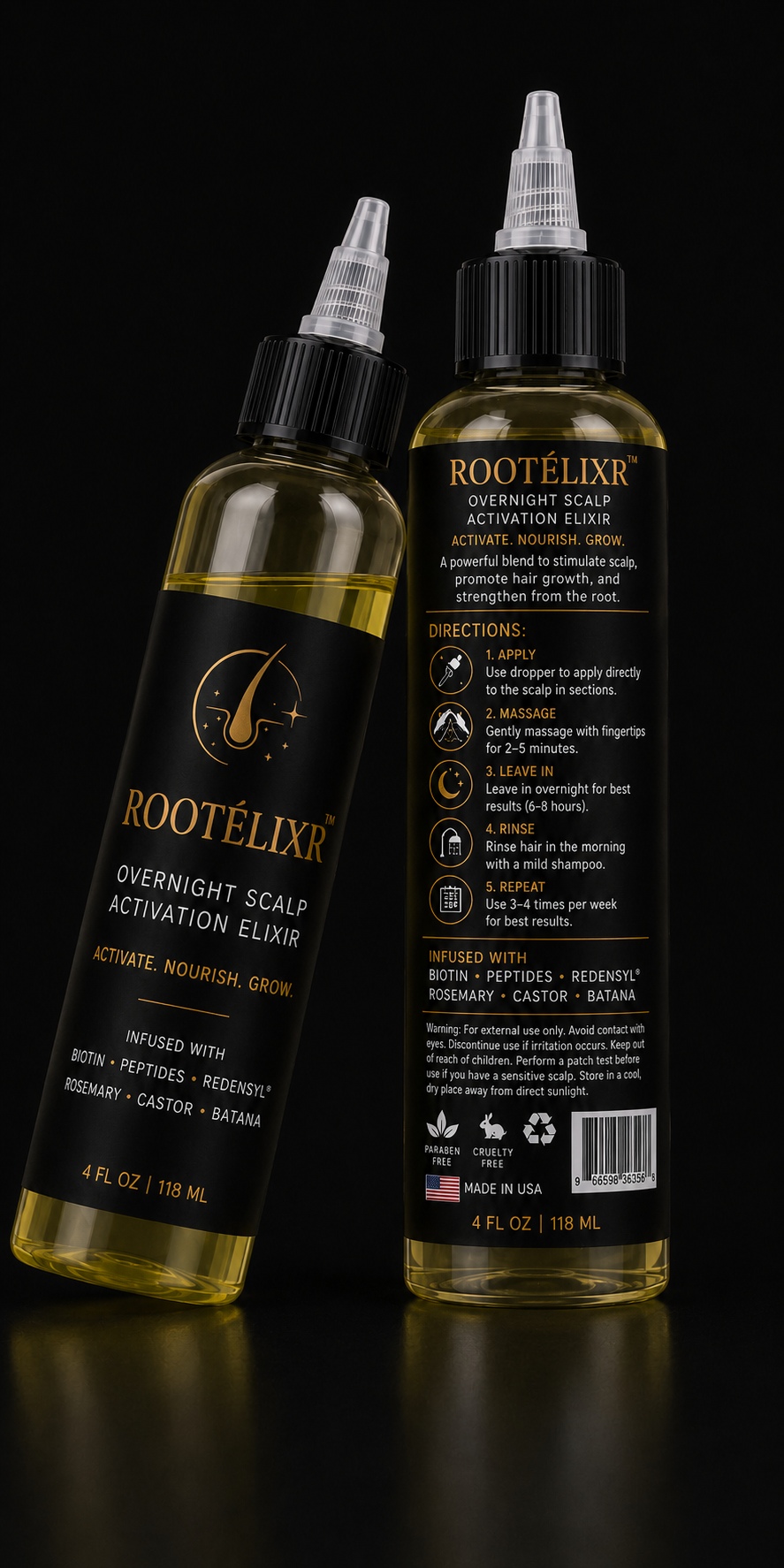 Rootelixr Hair Oil/Plastic Bottle