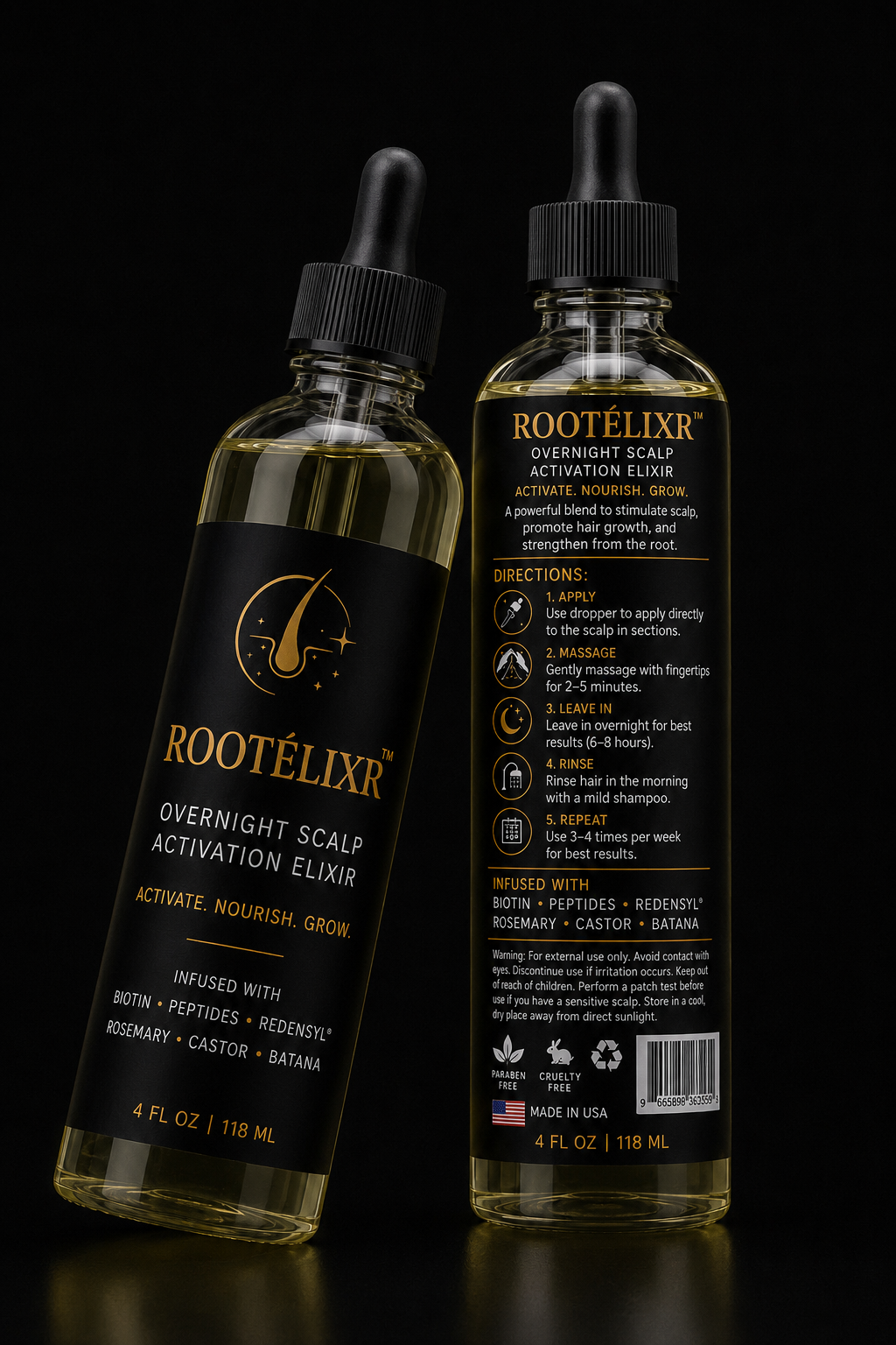 Rootelixr Hair oil/Glass Bottle